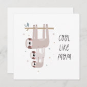 Cool als mama Cute Sloth (Voorkant / Achterkant)