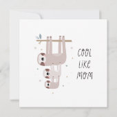 Cool als mama Cute Sloth (Achterkant)