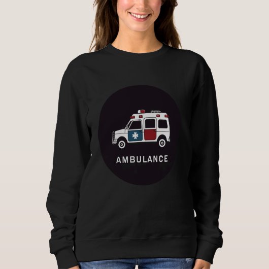 Cool Ambulance voertuig voor jongens en meisjes Trui (Voorkant)