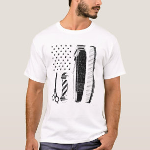 Cool American Barber For Men Usa Hair Cutting 1 T-shirt