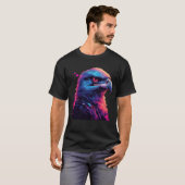 Cool American Bold Eagle beroemd gemaakt door Synt T-shirt (Voorkant volledig)