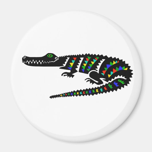 Cool American CROCODILE -Wildlife -Reptiel- Natuur Magneet (Voorkant)