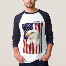 Cool American Eagle, de Amerikaanse vlag, patriott T-shirt
