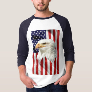 Cool American Eagle, de Amerikaanse vlag, patriott T-shirt