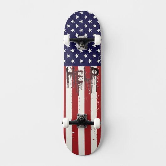 Cool American Flag Help Skateboard! Persoonlijk Skateboard (Voorkant)