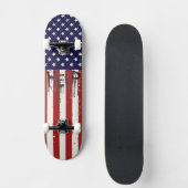 Cool American Flag Help Skateboard! Persoonlijk Skateboard (Voorkant)