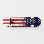 Cool American Flag Help Skateboard! Persoonlijk Skateboard (Horizontaal)