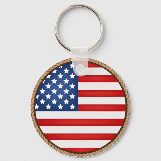 Cool American Flag Sleutelhanger (Voorkant)