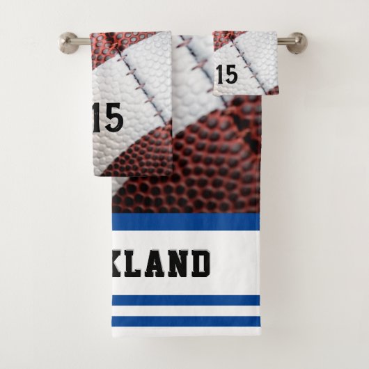 Cool American Football close-up foto Bad Handdoek (Insitu)