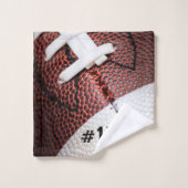 Cool American Football close-up foto Bad Handdoek (Wasdoekje)