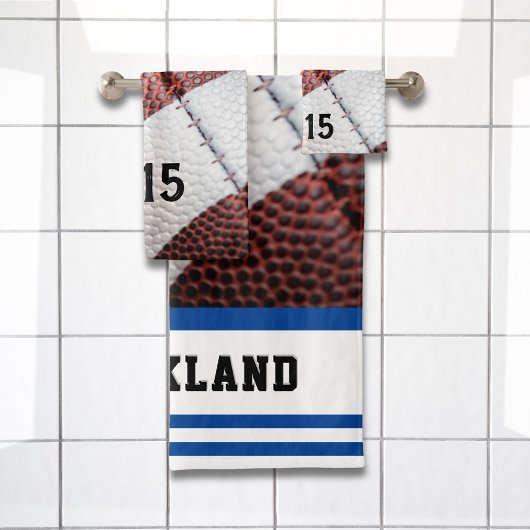 Cool American Football close-up foto Bad Handdoek