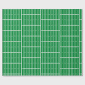 Cool American football green pitch Cadeaupapier (Vlak)