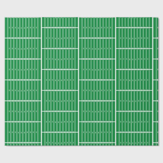 Cool American football green pitch Cadeaupapier (Vlak)