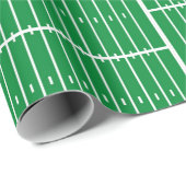 Cool American football green pitch Cadeaupapier (Rol Hoek)