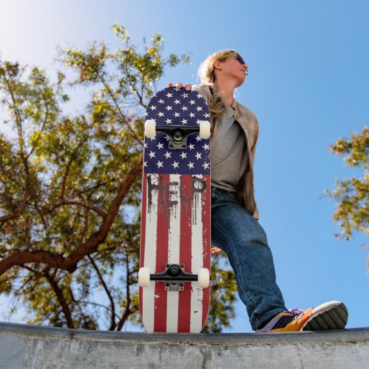 Cool Amerikaanse Vlag Hulp Skateboard! Persoonlijk Skateboard (Buiten 1)
