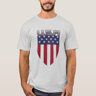 Cool Amerikaanse Vlag Schild U.S.A Patriottisch T-shirt