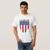 Cool Amerikaanse Vlag Schild U.S.A Patriottisch T-shirt (Voorkant volledig)