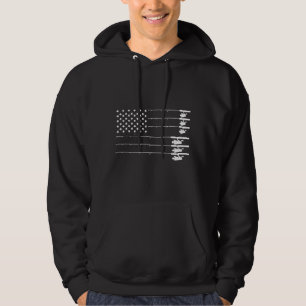 Cool Amerikaanse vlag Vist Polen Hoodie