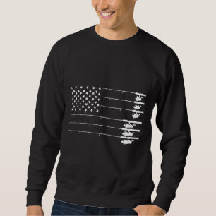Cool  Amerikaanse vlag Vist Polen Trui