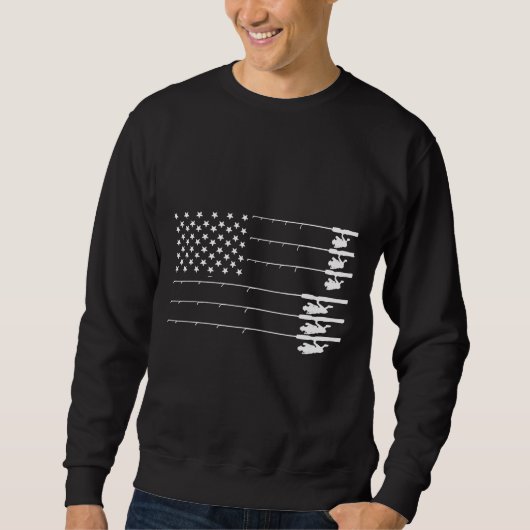 Cool  Amerikaanse vlag Vist Polen Trui (Voorkant)