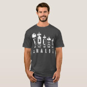 Cool Analog Vacuum Tubes Gift Funny Electron T-shirt (Voorkant volledig)