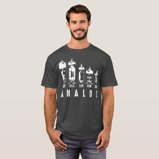 Cool Analog Vacuum Tubes Gift Funny Electron T-shirt (Voorkant volledig)