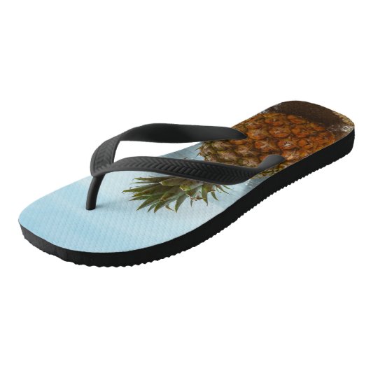Cool Ananas door het Ocean Afbeelding Teenslippers (Schuin)
