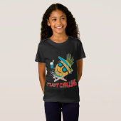 Cool ananas fruit Chilling Grappige Kawaii Zomer T-shirt (Voorkant volledig)