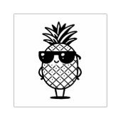 Cool Ananas met Zonnebril Stamp Rubberstempel (Afrduk)