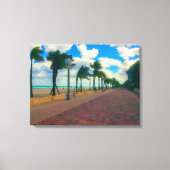 Cool and Breezy in Hollywood Beach Canvas Afdruk (Voorkant)