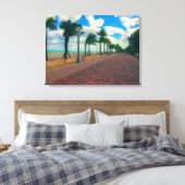 Cool and Breezy in Hollywood Beach Canvas Afdruk (Insitu (Slaapkamer))
