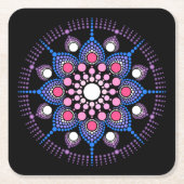 Cool and Colorful Mandala Pattern Kartonnen Onderzetters (Voorkant)