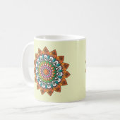 Cool and Colorful Mandala Pattern Koffiemok (Voorkant links)