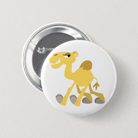 Cool and Cute Cartoon Camel Button Badge (Voorkant /achterkant)