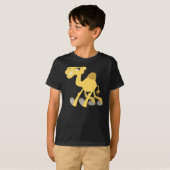 Cool and Cute Cartoon Camel Children T-Shirt (Voorkant volledig)