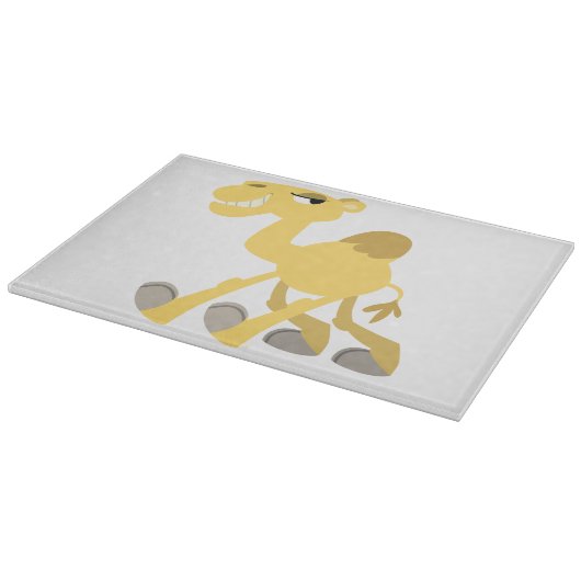 Cool and Cute Cartoon Camel Cutting Board Snijplank (Hoek)