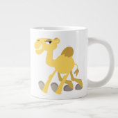 Cool and Cute Cartoon Camel Jumbo Mok (Rechts)