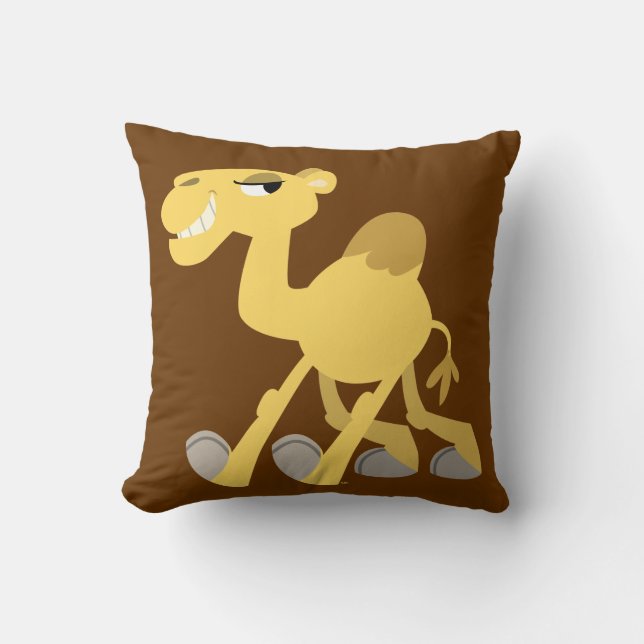 Cool and Cute Cartoon Camel Pillow Kussen (Voorkant)
