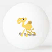 Cool and Cute Cartoon Camel Ping Pong Ball (Achterkant)
