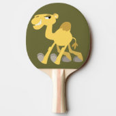 Cool and Cute Cartoon Camel Ping Pong Paddle Tafeltennisbatje (Achterkant)