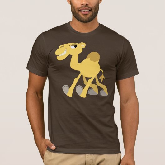 Cool and Cute Cartoon Camel T-Shirt (Voorkant)