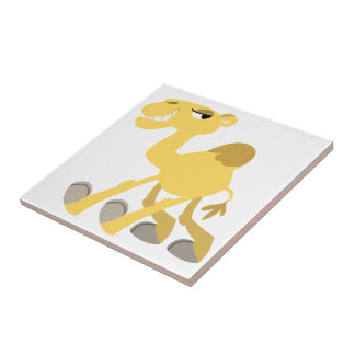 Cool and Cute Cartoon Camel Tegel Tegeltje