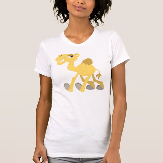 Cool and Cute Cartoon Camel Women T-Shirt (Voorkant)