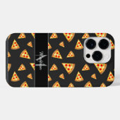 Cool and fun pizza slices pattern Monogram iPhone Hoesje (Achterkant horizontaal)