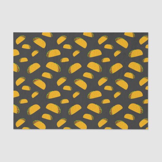 Cool and fun yummy taco pattern tissuepapier (Voorkant)