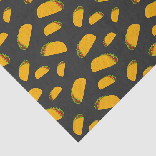 Cool and fun yummy taco pattern tissuepapier (Detail)