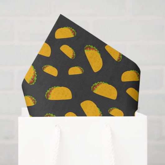 Cool and fun yummy taco pattern tissuepapier (Cadeauzakje)