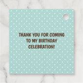 Cool and Girly Spa Party Bedankjes Labels (Achterkant)