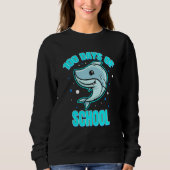 Cool And Smart Shark For 100 Days Of School Trui (Voorkant)