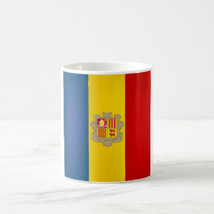 Cool Andorra Flag Coffee Mok